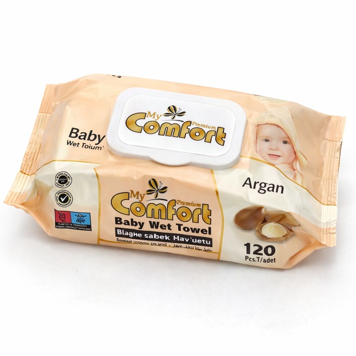 Servetele umede Premium 120 buc – Baby Argan – My Comfort
