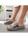 Slapi Barbati ANTBRO® Gri Papuci Tip Slides EVA, Talpa Antiderapanta, Ultra Confortabili, Usori, Ideali pentru Casa, Baie, Piscina si Vara, Gri