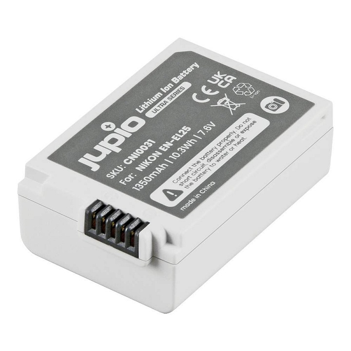 Acumulator Jupio EN-EL25 1350mAh alb-gri 5x1.8x3.3cm pentru Nikon Z50 Z FC