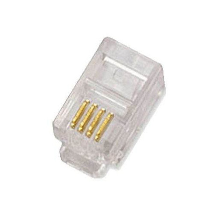 RJ10 Datacom csatlakozó 4p4c, 10 db-os készlet