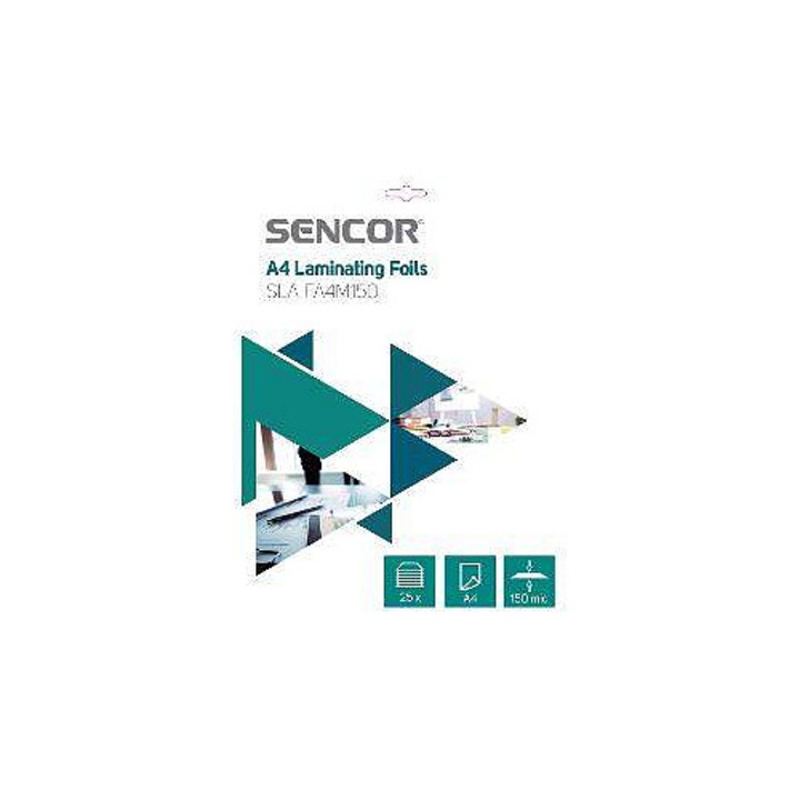 Sencor A4 lamináló fólia 150 mikron 25 db átlátszó