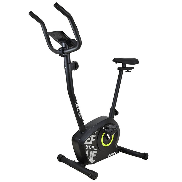 Lifefit EB3200 fitnesz kerékpár, fekete-zöld, 101x56x126cm