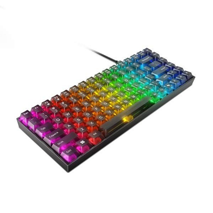 Клавиатура Lenovo Legion K510 Mini Pro, механична тактилна, компактна 75% (оформление CZ-SK), RGB подсветка за всеки клавиш 16,8 милиона цвята, черна, подвижен кабел 1,8 м USB 2.0