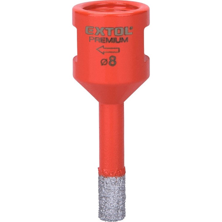 Set corona diamantata EXTOL PREMIUM 8mm M14 pentru gaurire placi