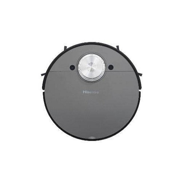 Aspirator robot Hisense RVCL144ABEVO, cu functie mop si navigatie laser, baterie 5200 mAh autonomie pana la 150 min, HEPA, rezervor apa 220ml, Gri inchis