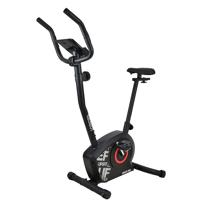 Lifefit EB3201 fitnesz kerékpár, fekete-piros, 101x56x126cm, 5kg