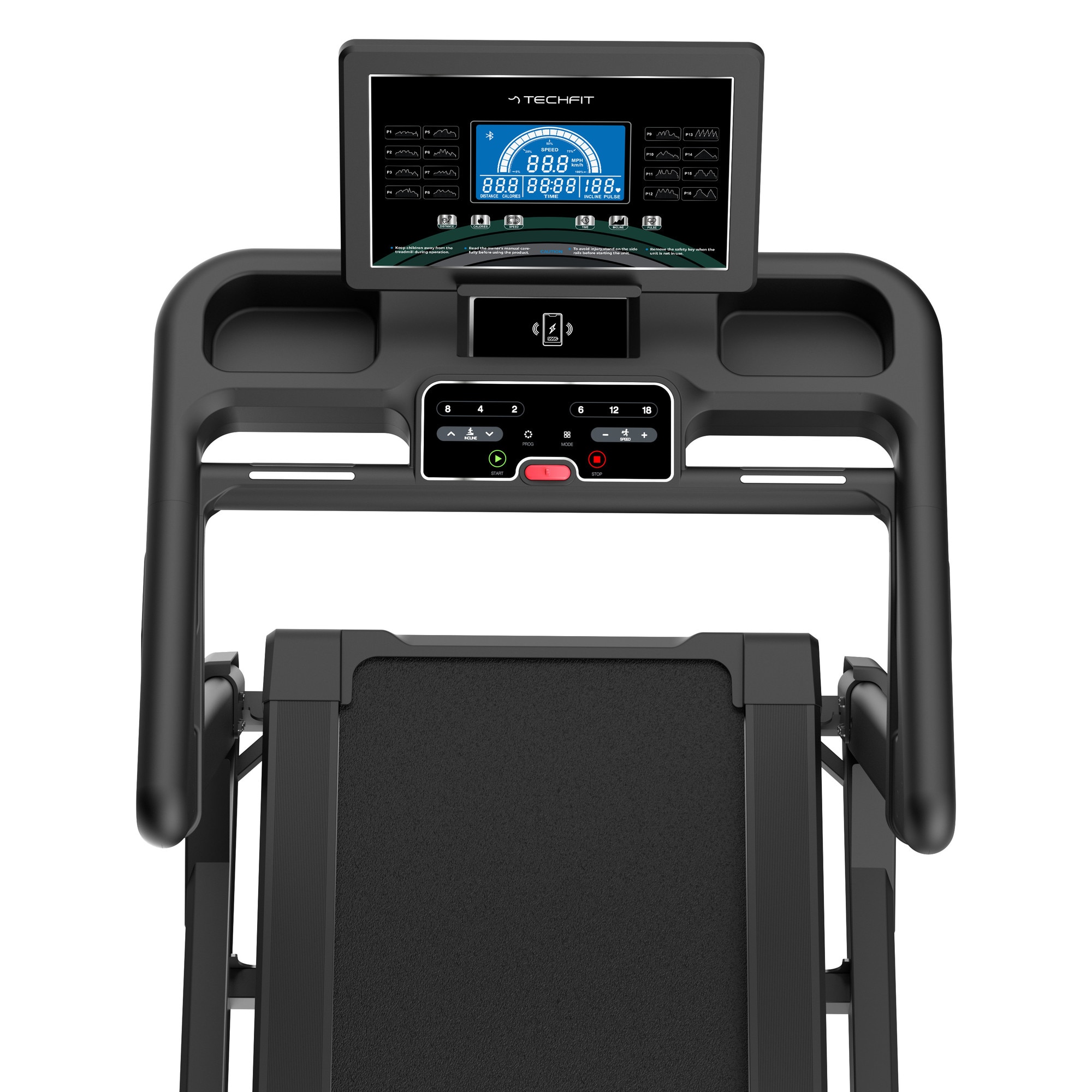 Banda de alergat electrica TECHFIT® MT1000, motor 2.5 CP / 5 CP