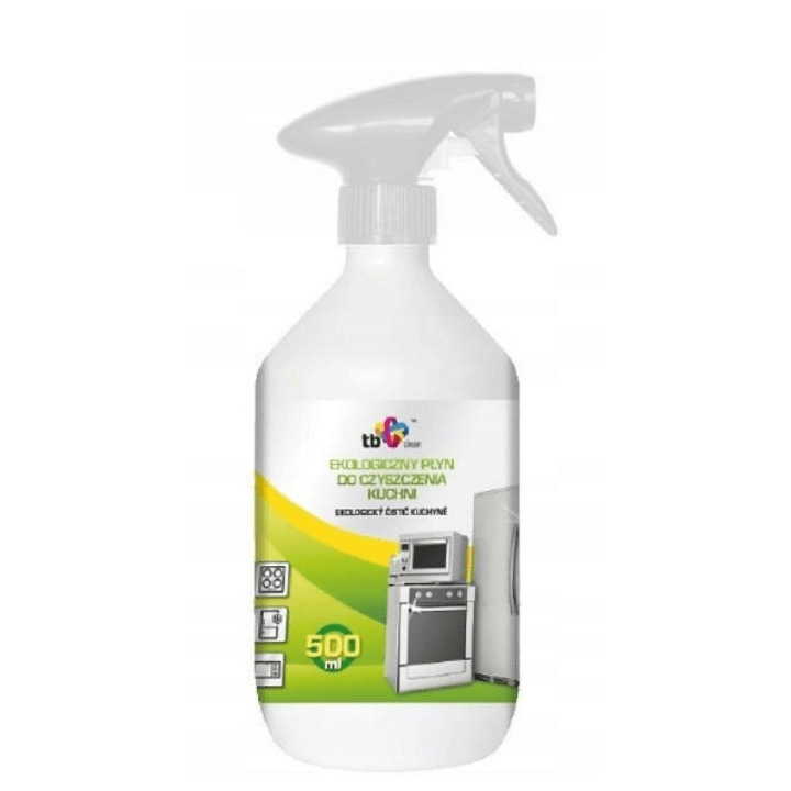 TB Clean konyhai tisztítószer, környezetbarát, káros anyagoktól és mikroműanyagoktól mentes, színtelen, 500 ml