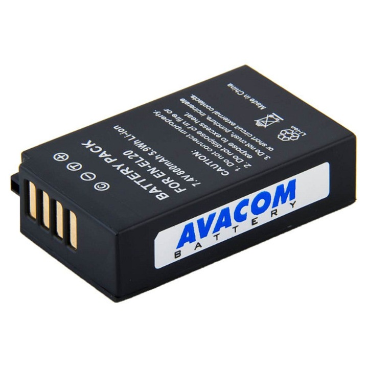 Baterie Avacom Nikon EN-EL20 50x30.5x14.2mm negru