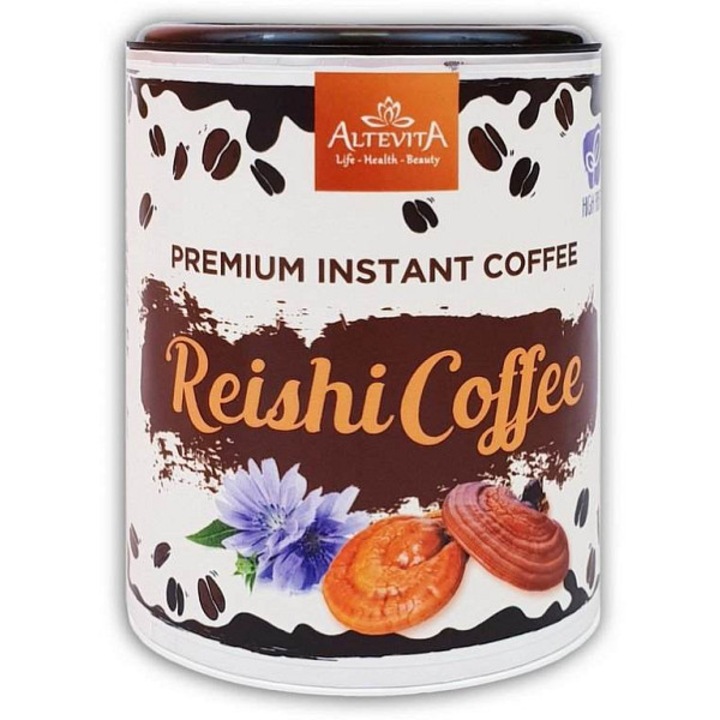 Cafea instant ALTEVITA Reishi Coffee, cu reishi (Ganoderma lucidum) si inulina, contine cofeina, 100 g