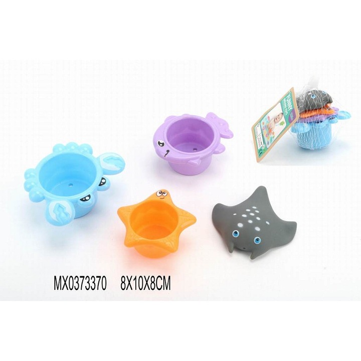 Alltoys fürdőjáték készlet állatok 4 darabos többszínű