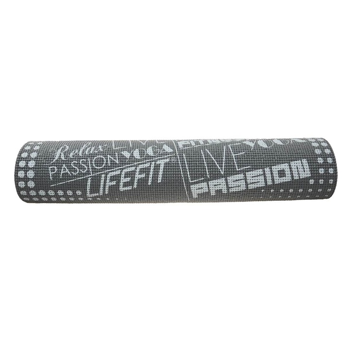 Lifefit Slimfit Plus edzőszőnyeg, szürke, 173x58x0,6cm