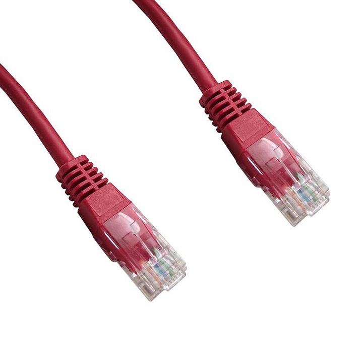 UTP Datacom patch kábel cat5e piros 0,25m