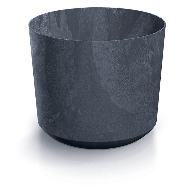 Prosperplast Tubo virágcserép, antracit beton hatású, 10.8x10.8x9.5cm, 0.7L, 10 db-os szett