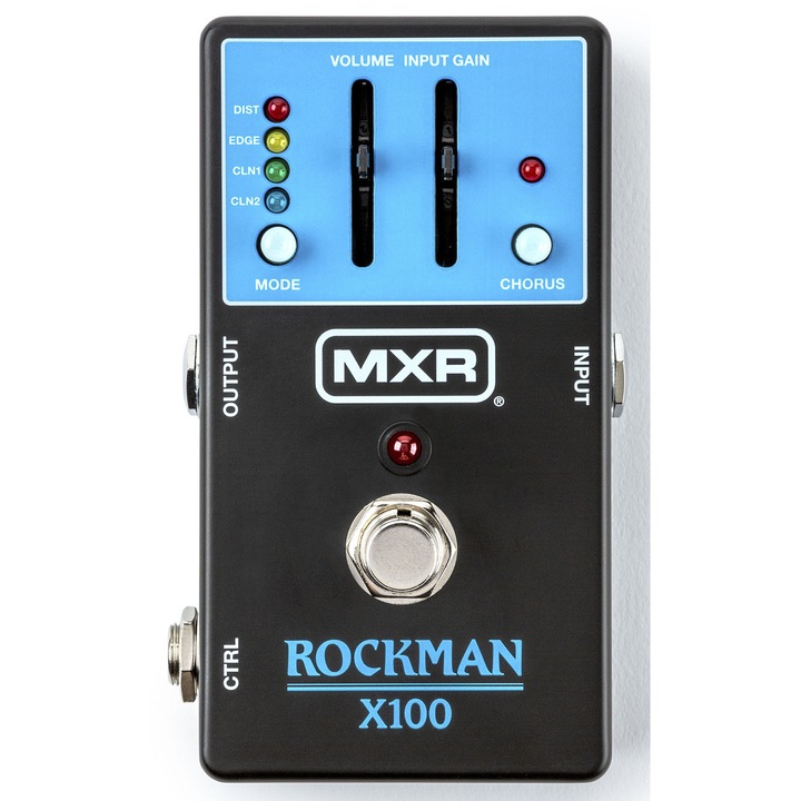 Procesor de ton analogic pentru chitară electrică, MXR, Rockman X100, Drive încorporat și efect de chorus