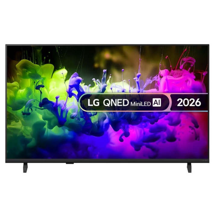 Телевизор LG 43QNED7EB3C, 43" 4K QNED MiniLED Smart TV, 3840x2160, DVB-T2/C/S2, ?7 AI Processor, HDR10 / HLG, webOS 26 ThinQ, VRR / ALLM / HGiG, 4K Super Upscaling, WiFi 5, Bluetooth 5.3, AirPlay 2, LAN, CI, HDMI, AI Sound Pro, Google Cast, 2 43QNED7EB3C