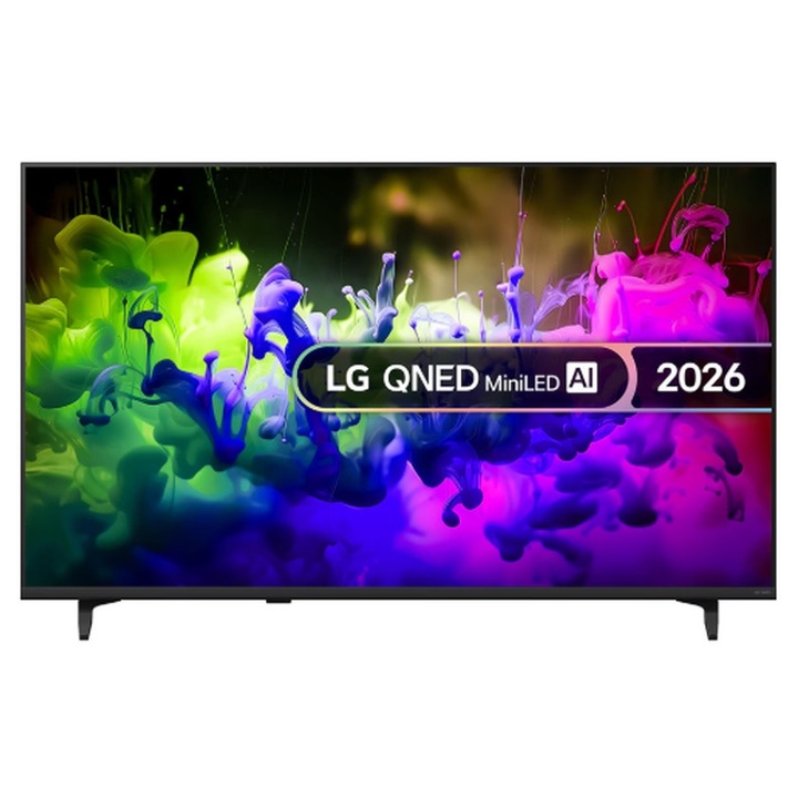Телевизор LG 50QNED7EB3C, 50" 4K QNED MiniLED Smart TV, 3840x2160, DVB-T2/C/S2, ?7 AI Processor, HDR10 / HLG, webOS 26 ThinQ, VRR / ALLM / HGiG, 4K Super Upscaling, WiFi 5, Bluetooth 5.3, AirPlay 2, LAN, CI, HDMI, AI Sound Pro, Google Cast, 2 50QNED7EB3C