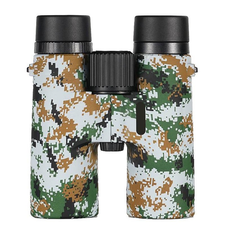 Бинокъл Levenhuk Camo 10x42 Dots, призми BK-7, антирефлексно покритие на всички лещи, камуфлаж, 42 мм, 1 бр.