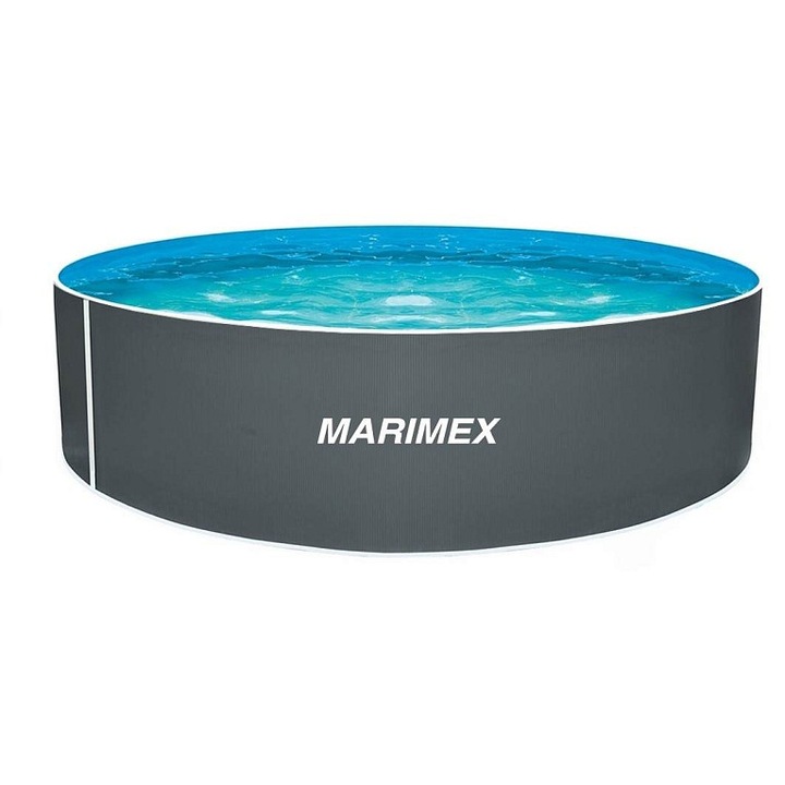 Marimex Orlando medence, 0,91x0,8x3,66m, szürke, Olympic skimmerrel