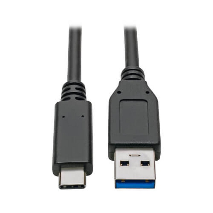 PremiumCord USB-C – USB 3.0 A kábel, USB 3.1 gen 2, 10 Gbit/s átviteli sebesség, gyors töltés 20V/3A (60W), hármas árnyékolás, Fekete, 2m