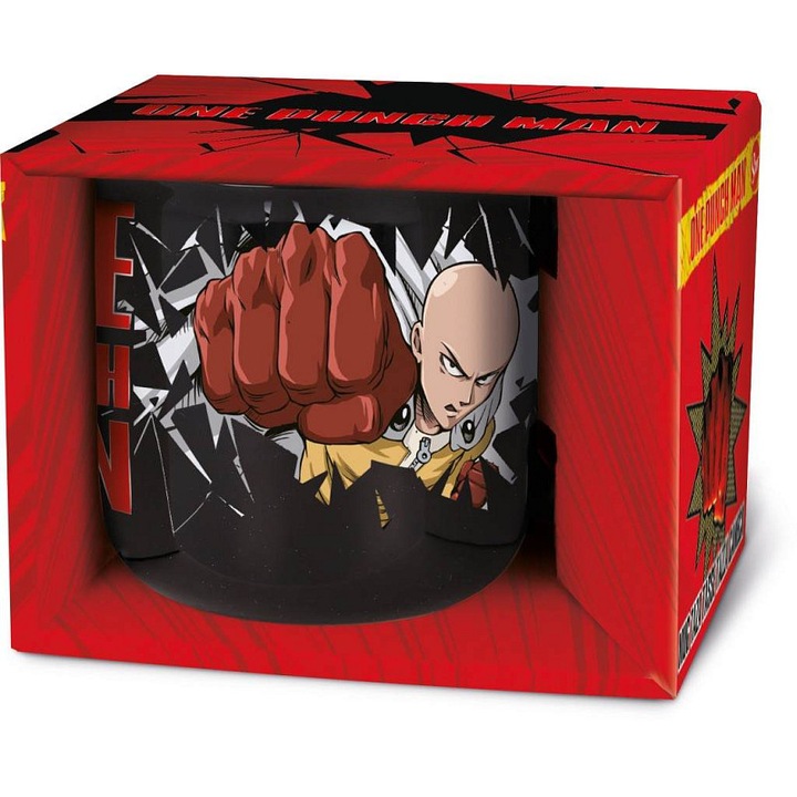 STOR One Punch Man kerámia bögre 410 ml fehér