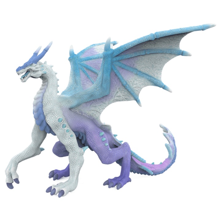 Figurina Alltoys Dragon Mitic Vant, detaliat, dimensiune cca 13 cm, multicolor, 1 buc