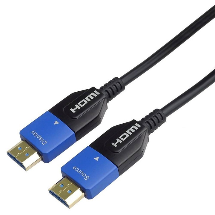 Cablu HDMI Premiumcord 2.1 optic 8K 60Hz 4K 120Hz 5m черен