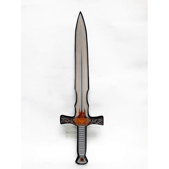 Alltoys Viking habszablya, biztonságos gyerekeknek, könnyű, szürke/narancs, 1 db.