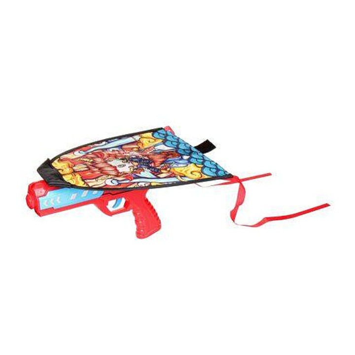 Merco Catapult repülő sárkány, piros, 21x25cm, pisztollyal 21,5x13cm