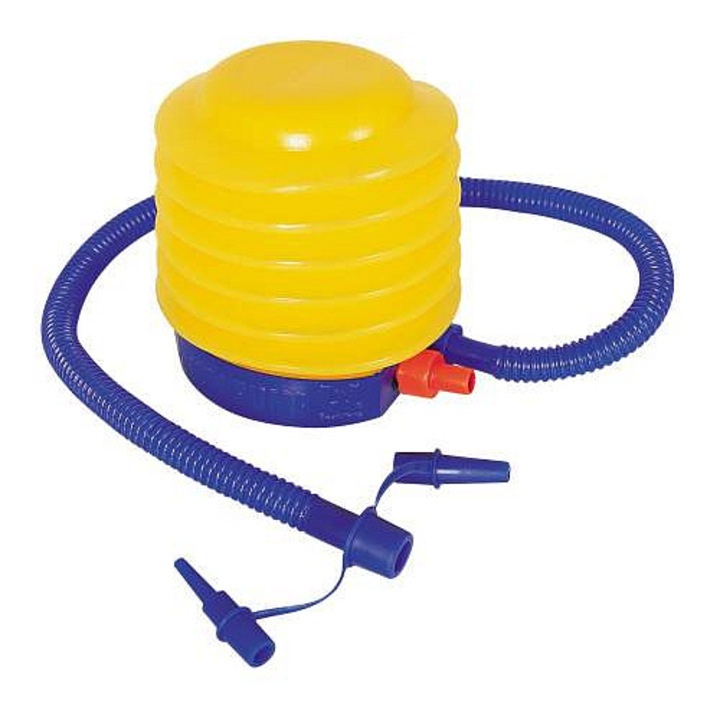Rulyt 0.3l lábpumpa flexibilis tömlővel és 3 szelep adapterrel, kompakt