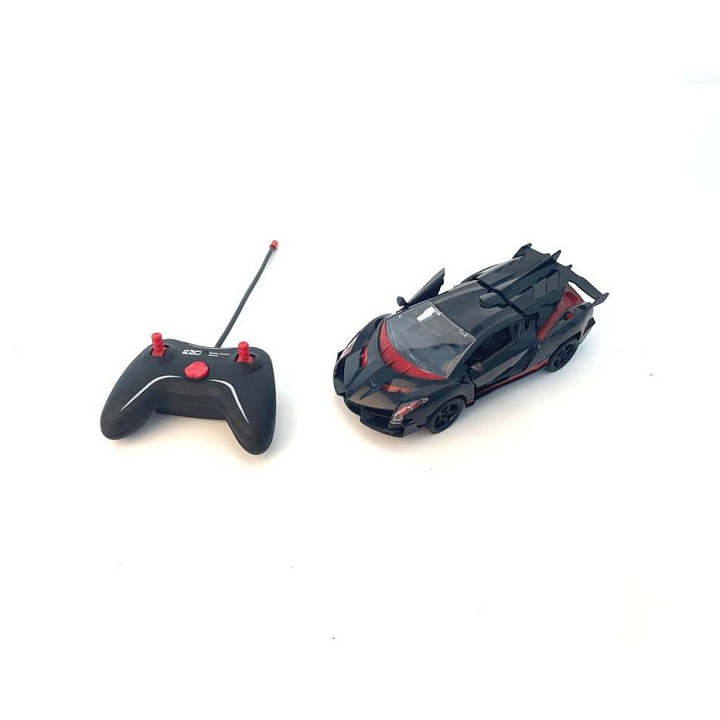 Alltoys sport távirányítós autó 1:18, működő fényszórók, méretek 23×5,5×9,5 cm, piros/fekete, 1 db