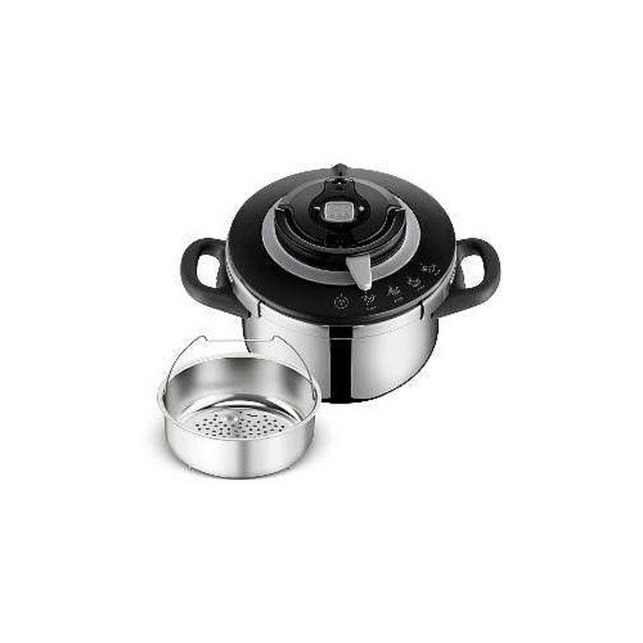Tefal Clipso+ Chef rozsdamentes acél kukta, 4,5L, 4 program