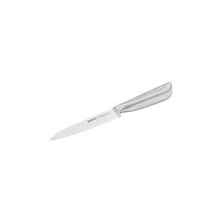Tefal Precision K2890524 univerzális konyhakés/univerzális kés, 12 cm-es penge, 22°-os szög a precíz vágáshoz, varratmentes rozsdamentes acél, ezüst