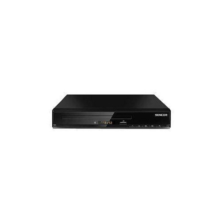 DVD плейър Sencor SDV 2513H, USB възпроизвеждане, поддръжка на XVID/MP3, HDMI и SCART изход, черен, 225x50x235 мм