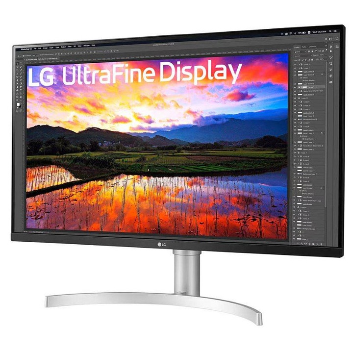 Monitor LG 32UN650K-W, 31,5" 4K UHD (3840x2160), IPS, HDR10, 60Hz, 5ms, Alb