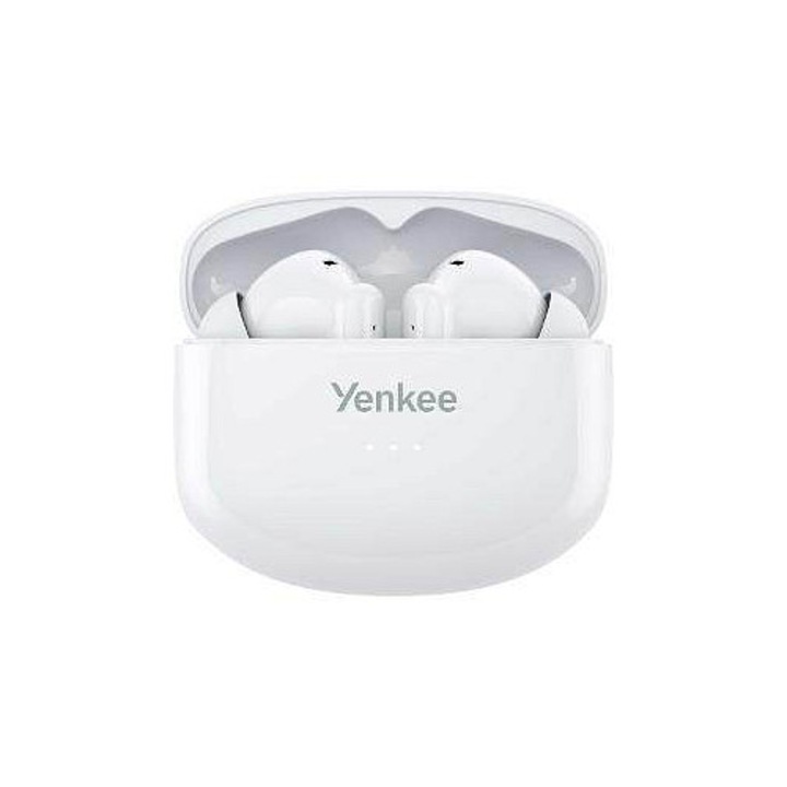 Yenkee YHP 08BT ANC HARMON TWS vezeték nélküli fülhallgató, aktív ANC, Bluetooth v5.3, fehér, 1 szett