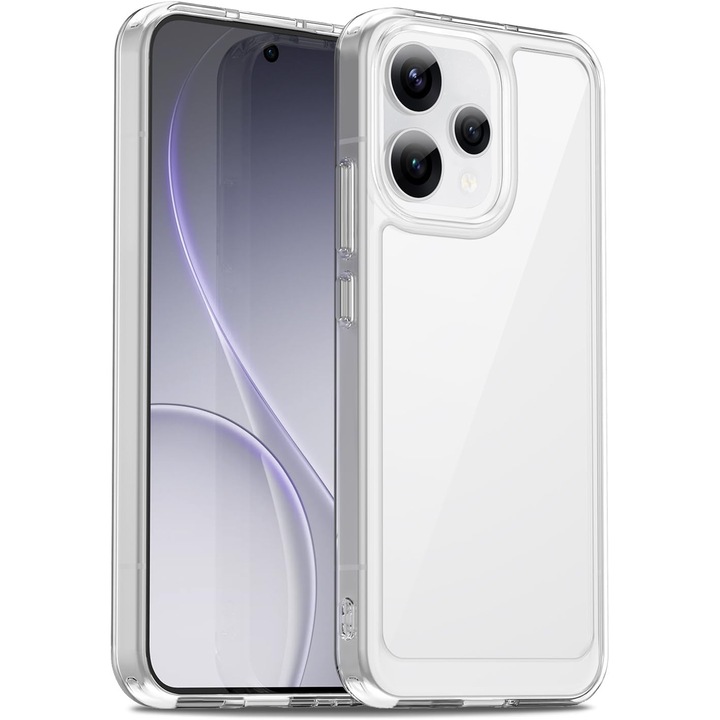 BestCase® Husa Clear Silicon Compatibila cu OPPO Reno15, Anti soc, Protectie camera, Transparent