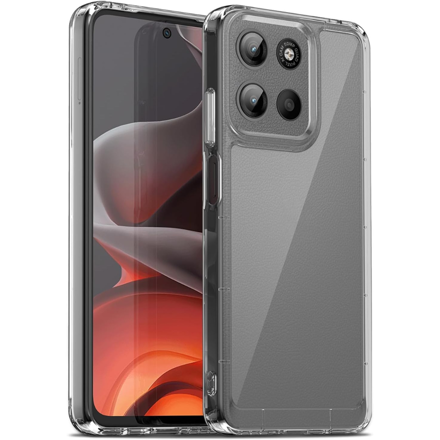 BestCase® Husa Clear Silicon Compatibila cu Motorola Moto G17 / G17 Power / G15, Anti soc, Protectie camera, Transparent