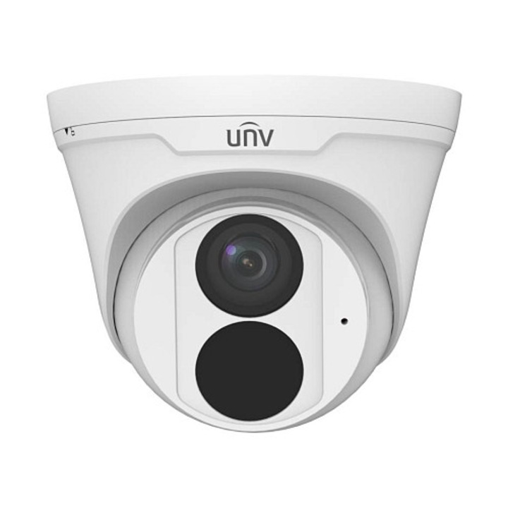 Камера IP куполна Uniview IPC3615LE-ADF40K-H, 5MP 2880×1620, фиксиран обектив 4 mm (91.2°), Smart IR 30 m, H.265/Ultra265, PoE, IP67, Бяла, 1 бр.
