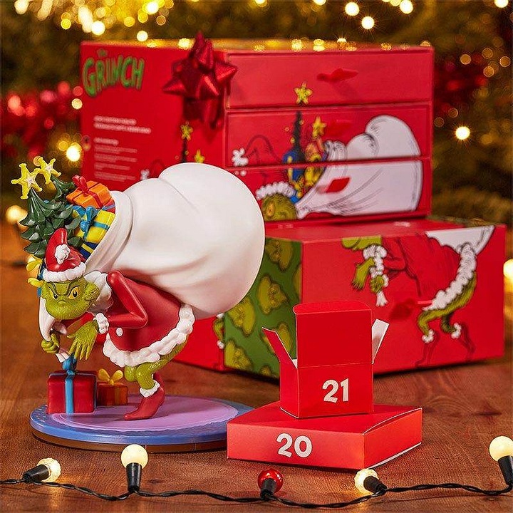 Adventi naptár / karácsonyi naptár NUMSKULL Grinch, licencelt, 24 darabos puzzle, többszínű, 1 db