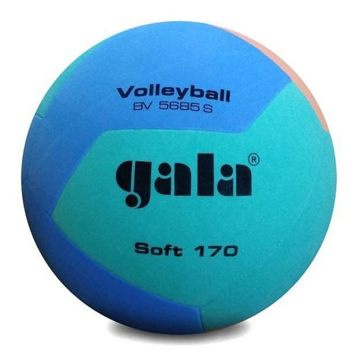 Gala, szintetikus anyagból (PE) készült puha röplabda, 170 g, Soft 170 BV5685S, zöld/kék, 5-ös méret