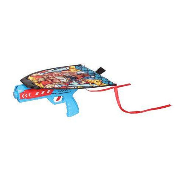 Merco Catapult kék repülő sárkány 21x25cm pisztollyal 21,5x13cm