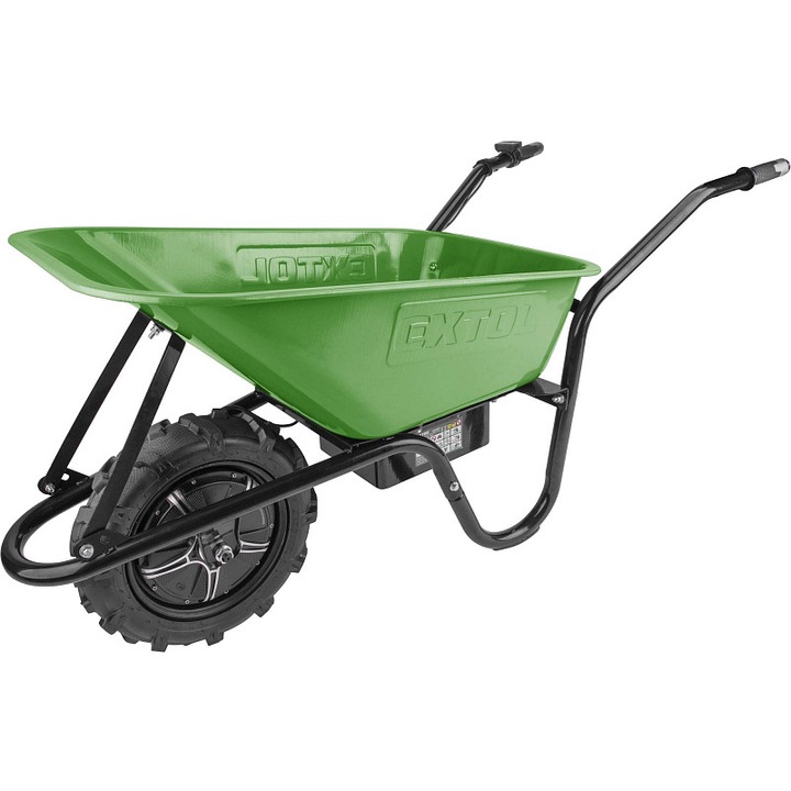 Roaba electrica EXTOL CRAFT 80l 150kg, motor 500W, pneu teren
