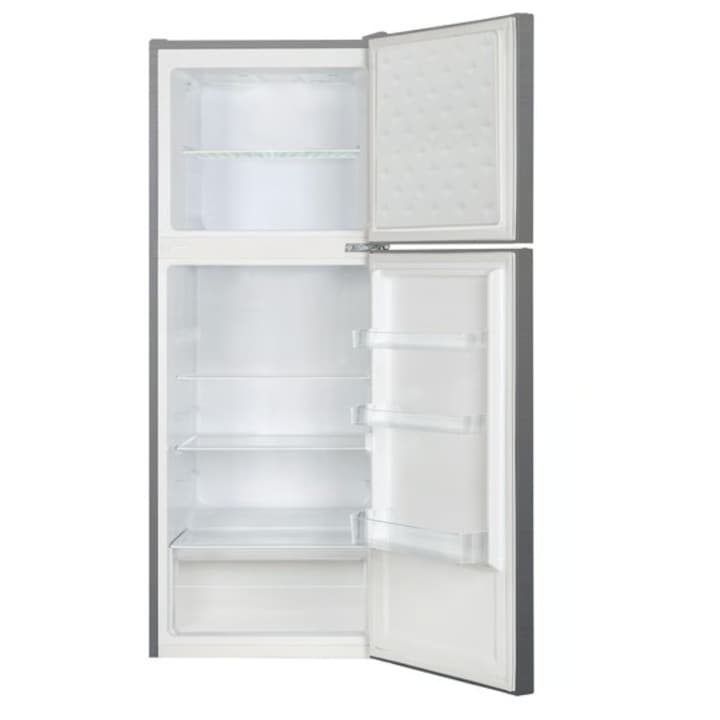 Frigider AMICA DT374160S, 211 l, 144 cm, otel inoxidabil negru