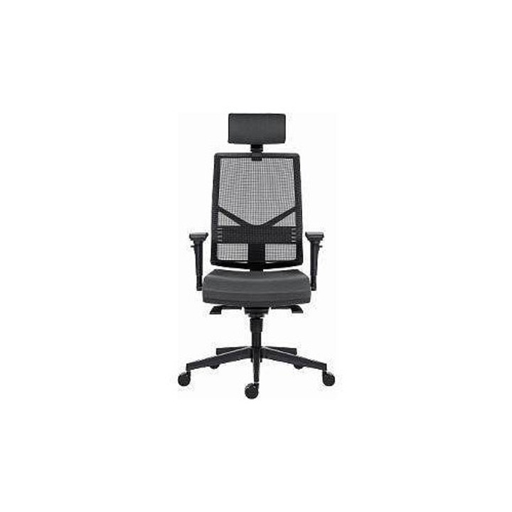 Scaun birou Powerton Marie ergonomic gri reglabil 60x130kg
