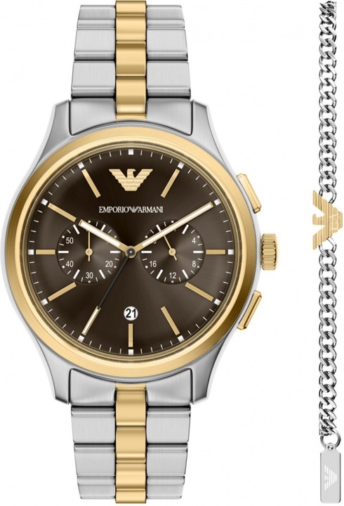 Set pentru barbati EMPORIO ARMANI AR80084SET argintiu fashion
