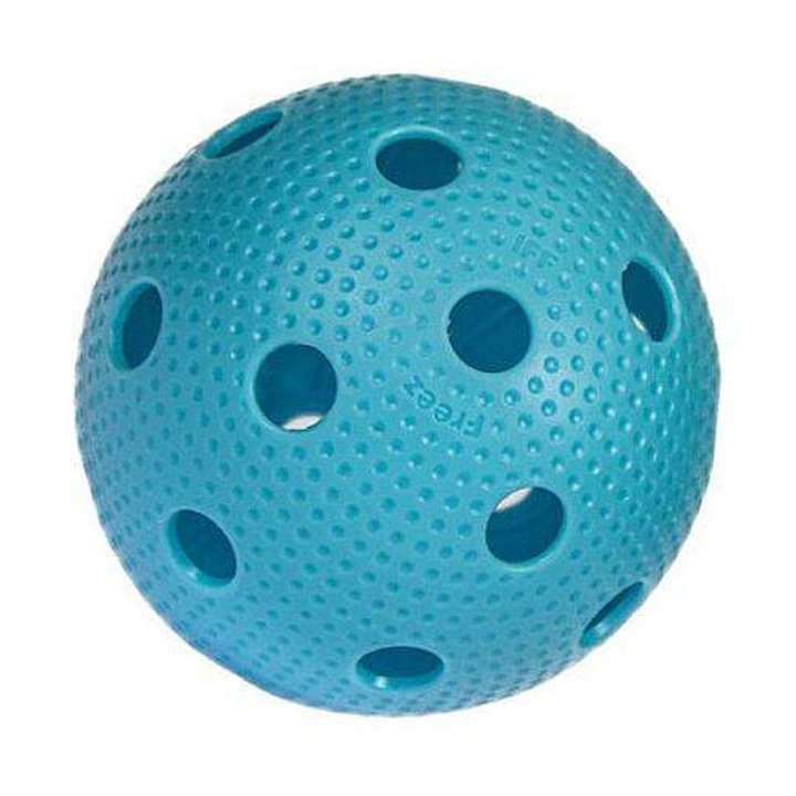 Freez Ball Official floorball labda, IFF által jóváhagyott, gödröcskés kialakítással és megerősített belső szerkezettel, kék, 1 db