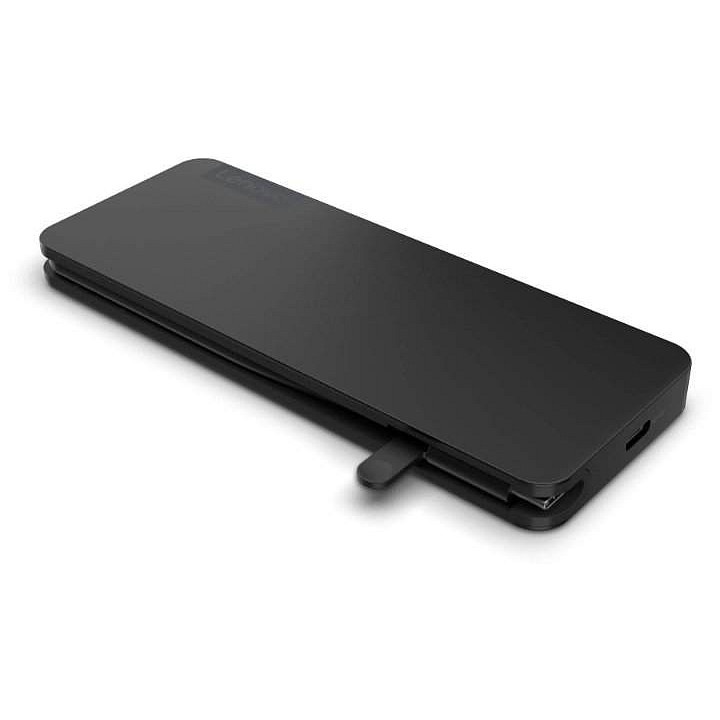 Докинг станция Lenovo Slim USB-C, Eclipse черен, 140x55x10.8мм, 65W