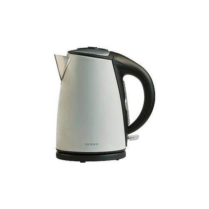 Orava VK-3717 CR vízforraló, rozsdamentes acél, fekete-fehér, 1,7l, 25x21x15,6cm
