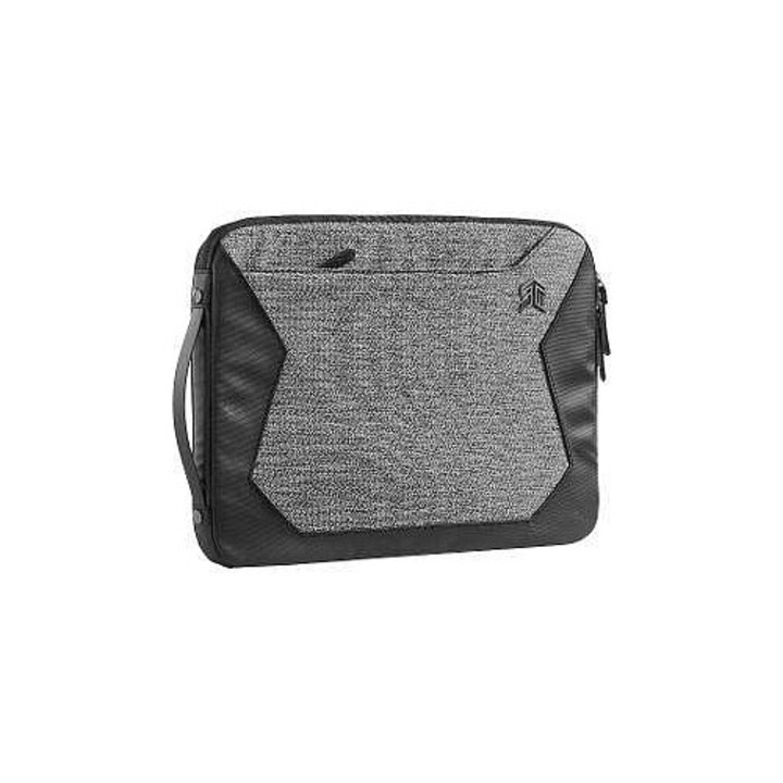 STM, Poliészter laptop tok/sleeve, cipzáras záródással, utazáshoz/városi használatra, Myth Sleeve, Fekete, 15-16 inch
